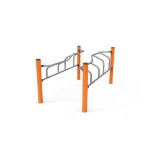 Super Combi 2, Gruppen-Workout, dynamisch, Barren, Magnetics Bells, Dipstation, Schlangenleiter, inklusiv, 3.250 x 7.460 x 7.000 mm (HxBxT), Grau
