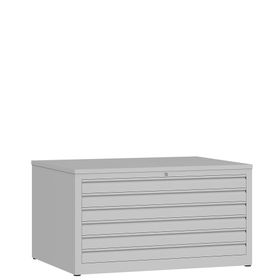 Zeichenschrank, Planschrank, Architektenschrank, Flachablageschrank, bis DIN A1, 6 Schubladen, 605 x 1.135 x 835 mm (HxBxT), Farbe: wählbar