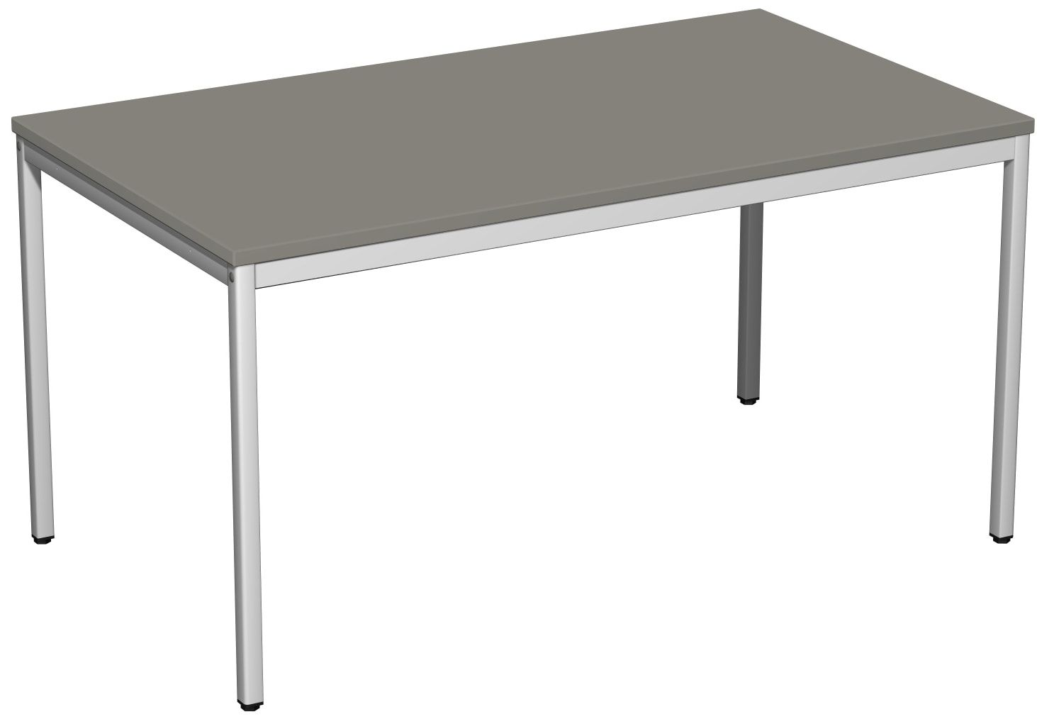 Schreibtisch - 4-Fuß Eco - Bürotisch - 720 x 1.000 x 800 mm (HxBxT) - Gestell lichtgrau - Ahorn