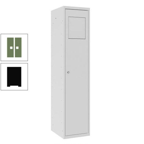 Wäschesammelschrank, Wäscheschrank, Einwurfklappe, Beutelhalter, 1.800 x 400 x 500 mm (HxBxT), Korpus anthrazitgrau, Front anthrazitgrau