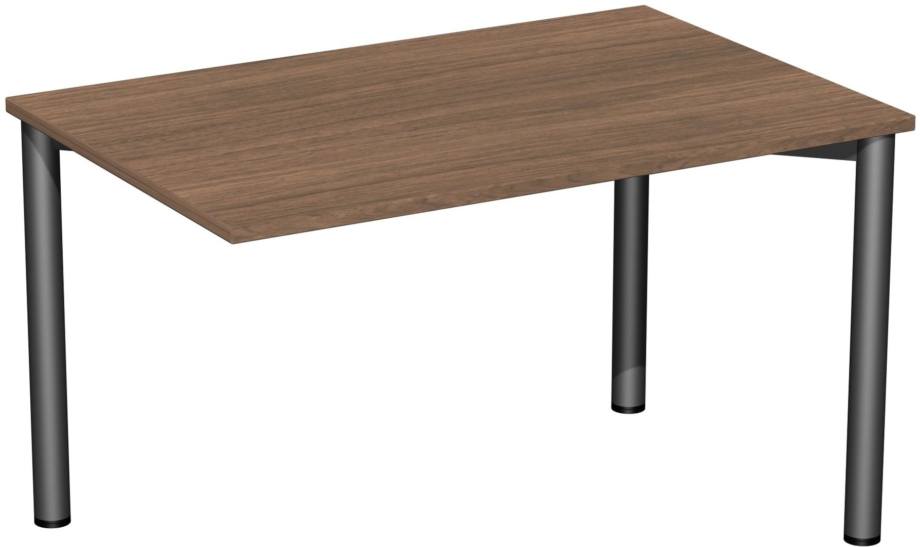 Schreibtisch - 4-Fuß Flex - Bürotisch - 720 x 1.200 x 600 mm (HxBxT) - Gestell anthrazit - Ahorn