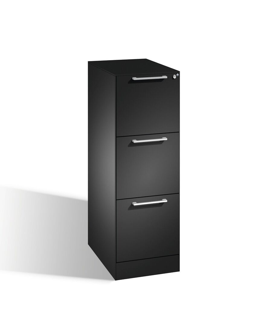 Hängeregistratur, Hängeregisterschrank, Aktenschrank, Büroschrank, DIN A4, 3 Auszüge, 1-bahnig, Farbe wählbar, 998 x 440 x 600 mm (HxBxT)