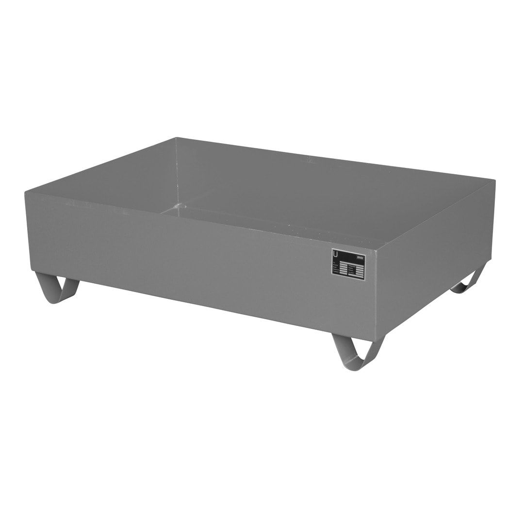 Auffangwanne - 1.200 x 800 mm (BxT) - 224 l - Füße - feuerrot
