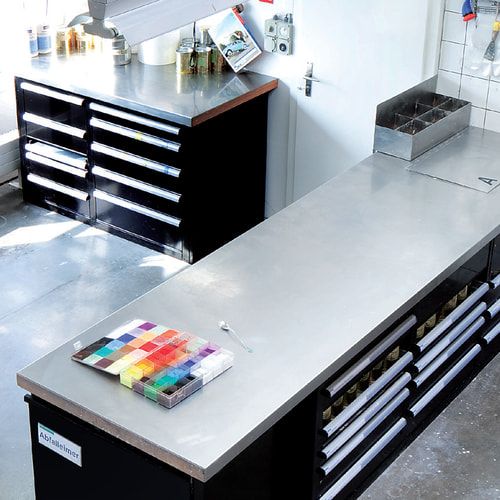 Lista Schubladenschrank - 14.252.010 - 850x564x572 mm (HxBxT) - 7 Schubladen - 75 kg - Key Lock - lichtblau (RAL 5012)
