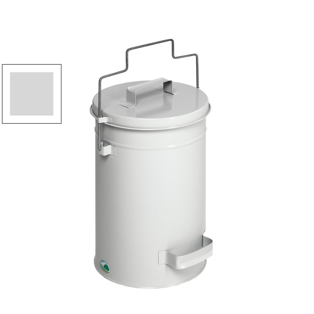Abfalleimer - Sicherheitsbehälter - rund - Volumen 15 l - 520 x 270 x 270 mm (HxBxT) - Edelstahl