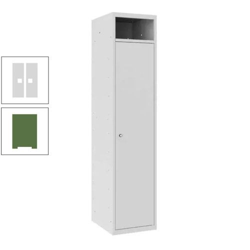 Wäschesammelschrank, Wäscheschrank, Einwurfschlitz, Zylinderschloss, 1.800 x 400 x 500 mm (HxBxT), Korpus anthrazitgrau, Front anthrazitgrau