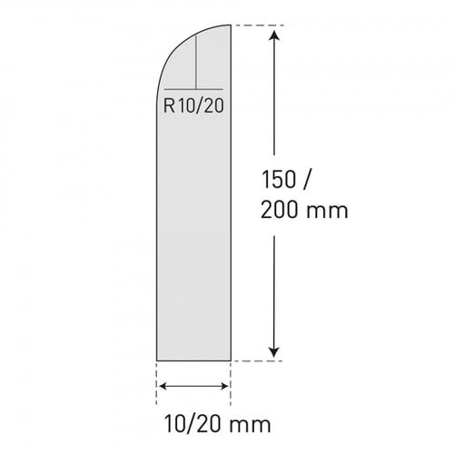 Wand Schrammschutz, Anfahrschutz für Wände und Flächen, 150 x 2.060 mm (HxB), Stärke 10 mm, Prallschutz, Schutzleiste, Wandschutz, Flächenschutz