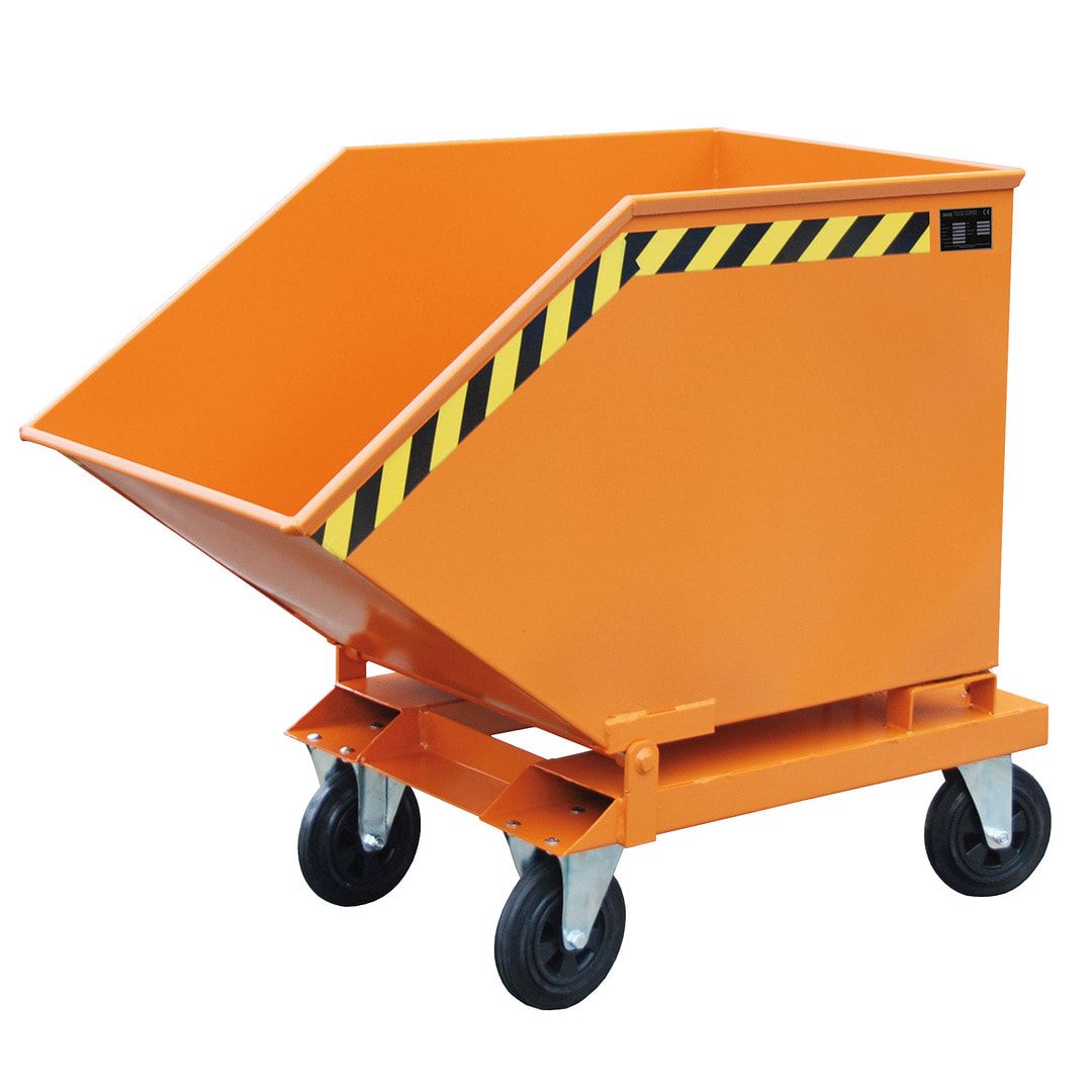 BAUER Muldenkipper - 1.000 l - 300 kg - HxBxT 980 x 1.110 x 1.420 mm - feuerrot