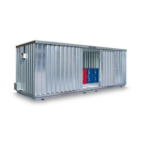 Gefahrstoffcontainer - Gefahrstoffdepot - 2.310 x 6.080 x 2.170 mm (HxBxT) - Auffangvolumen 2.060 l - mit Dauerlüfter