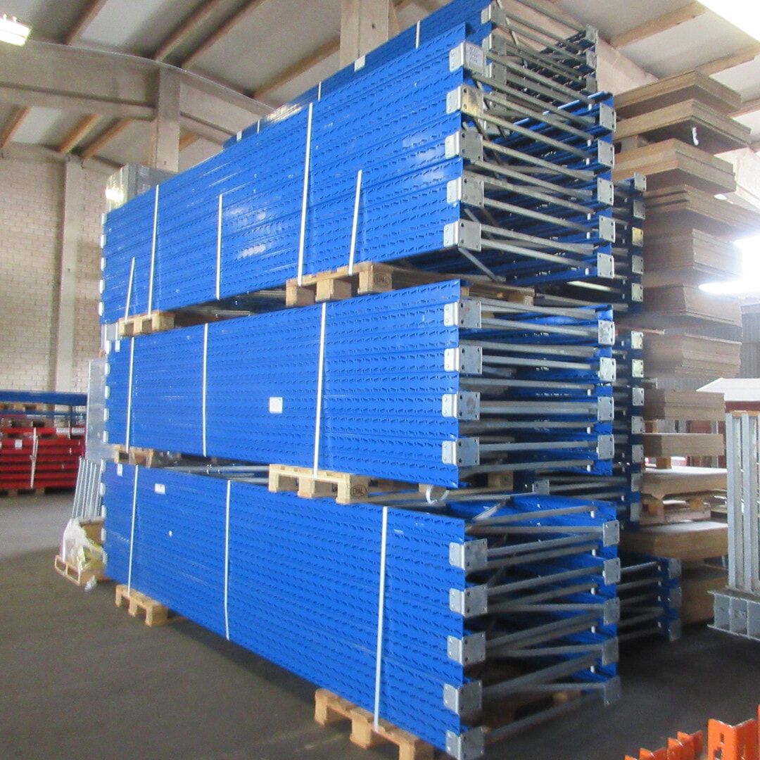10 Stück SLP Palettenregal Ständer Rahmen Höhe ca. 9.030 mm / Tiefe 1.100 mm SL25, gebraucht