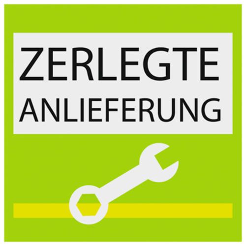 Seitenwand für Überdachungssystem, mit verzinktem Tragrahmen, glattes durchscheinendes Polycarbonat, rechts oder links einsetzbar