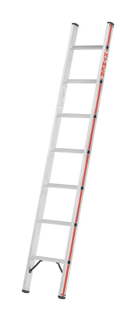 Aluminium-Sprossenanlegeleiter - 1.880 x 425 mm (LxB) - 6 Sprossen - Aluleiter Hymer