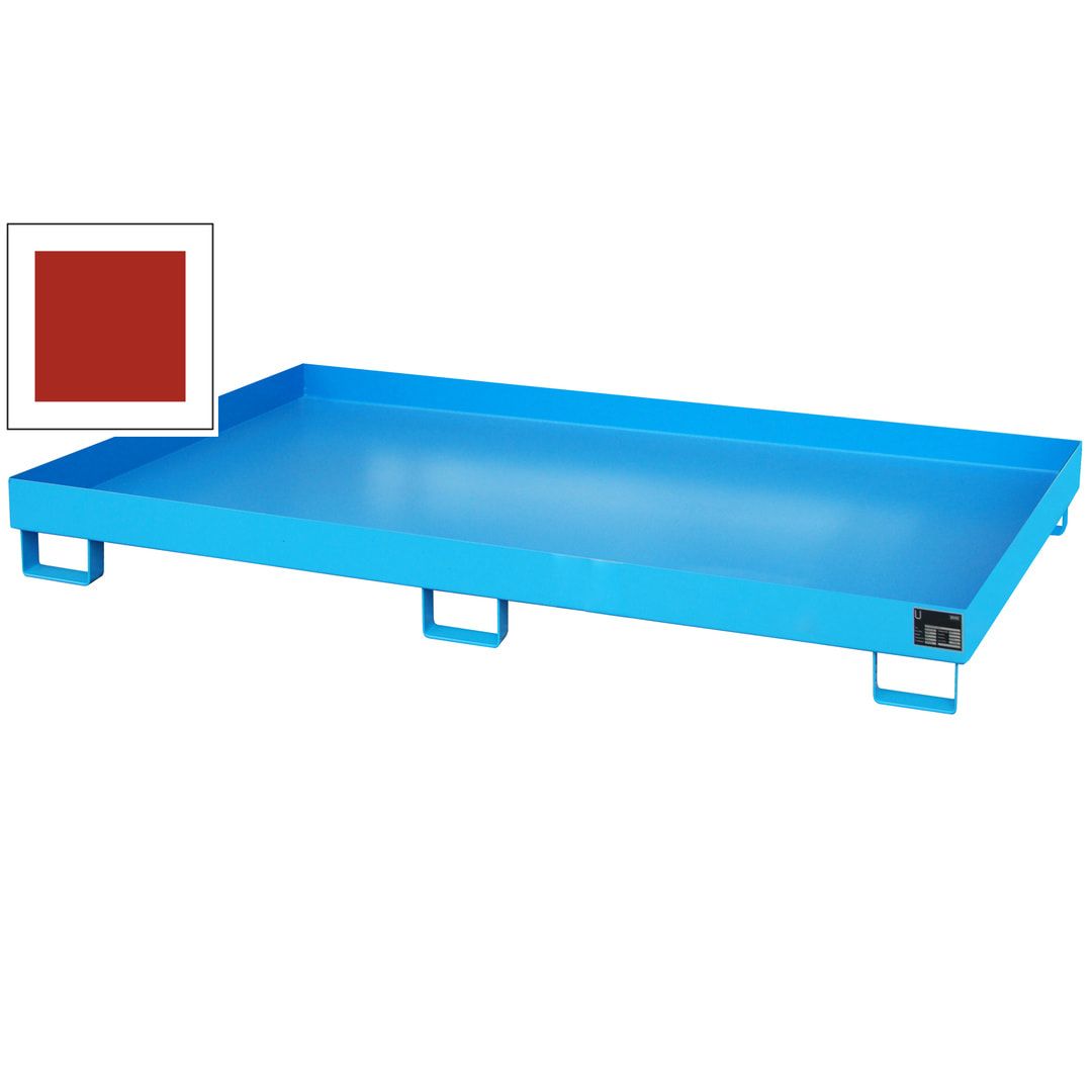 Regal-Bodenwanne f. Feldbreite 1.800 mm - 240 l - feuerrot
