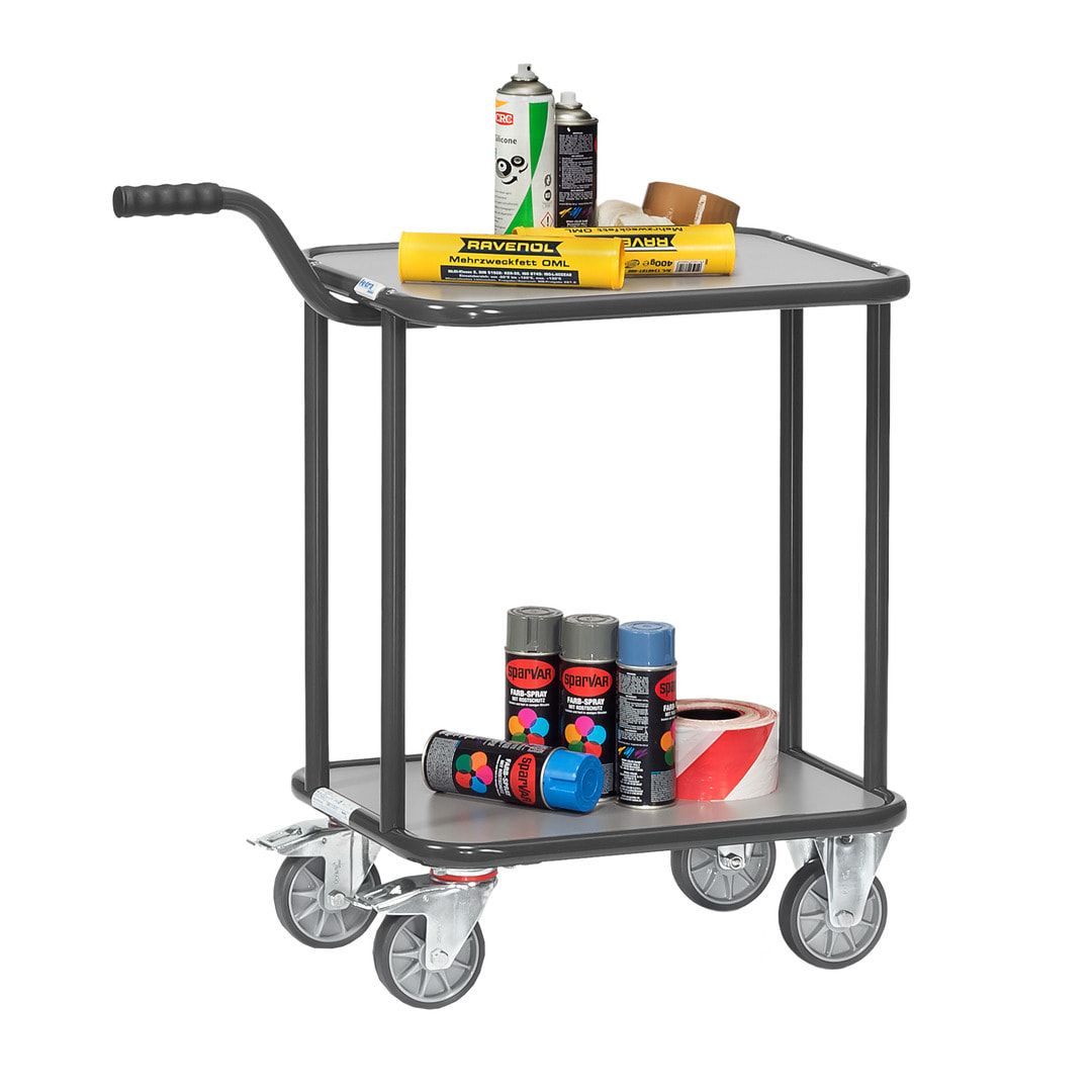 Fetra Griffroller - 1 Etage - Traglast 250 kg - 860 x 500 x 890 mm (HxBxT) - anthrazitgrau