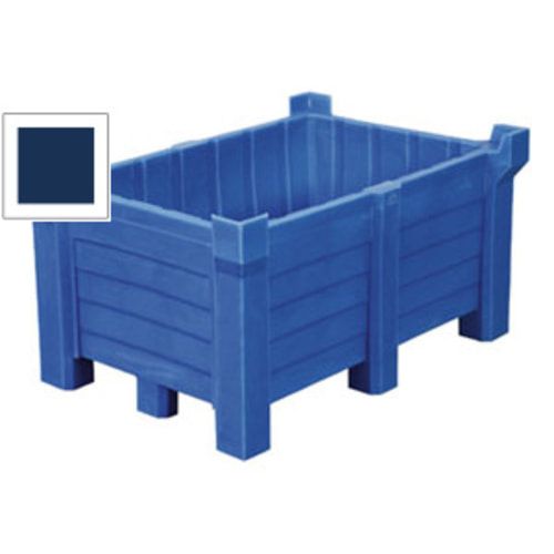 Transportbehälter PE - 260 l - 500 kg - 1060x860x650 mm - stapelbar - Farbe blau