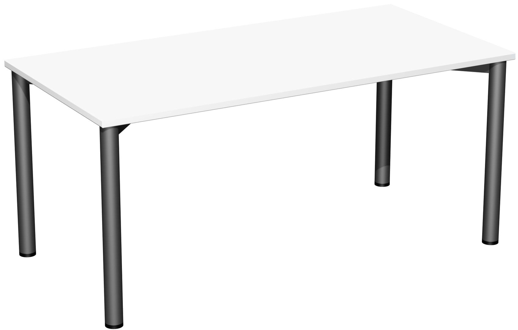 Schreibtisch - 4-Fuß Flex - Bürotisch - 720 x 1.200 x 600 mm (HxBxT) - Gestell anthrazit - Ahorn