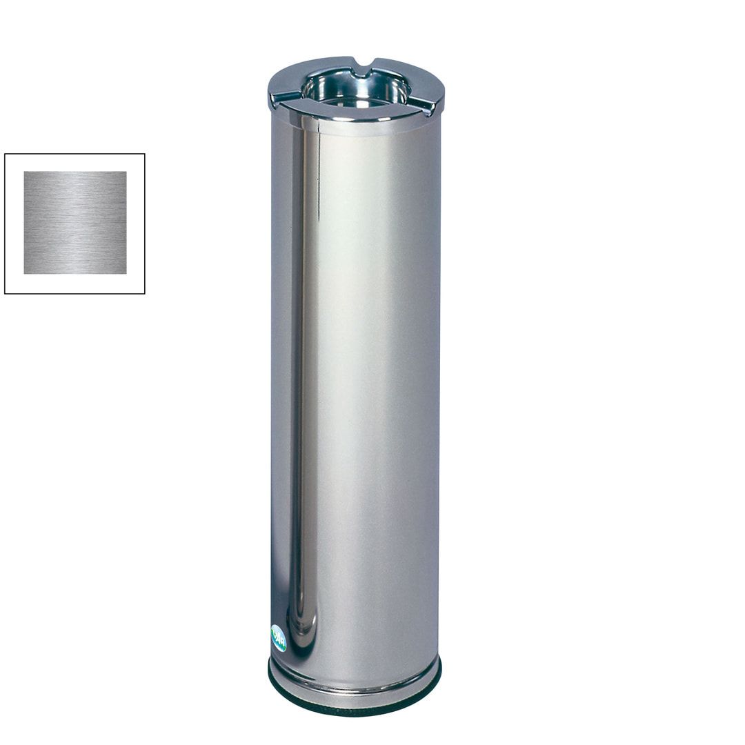 Standaschenbecher, Stehascher, Standascher, 660 mm Höhe, 200 mm Durchmesser, Aschenbecher, Ascher, Antik-silber