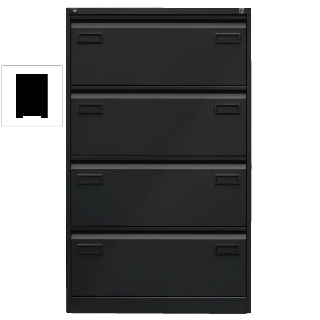 Bisley Light Hängeregistraturschrank - 2 Schubladen - doppelbahnig - Farbe blau