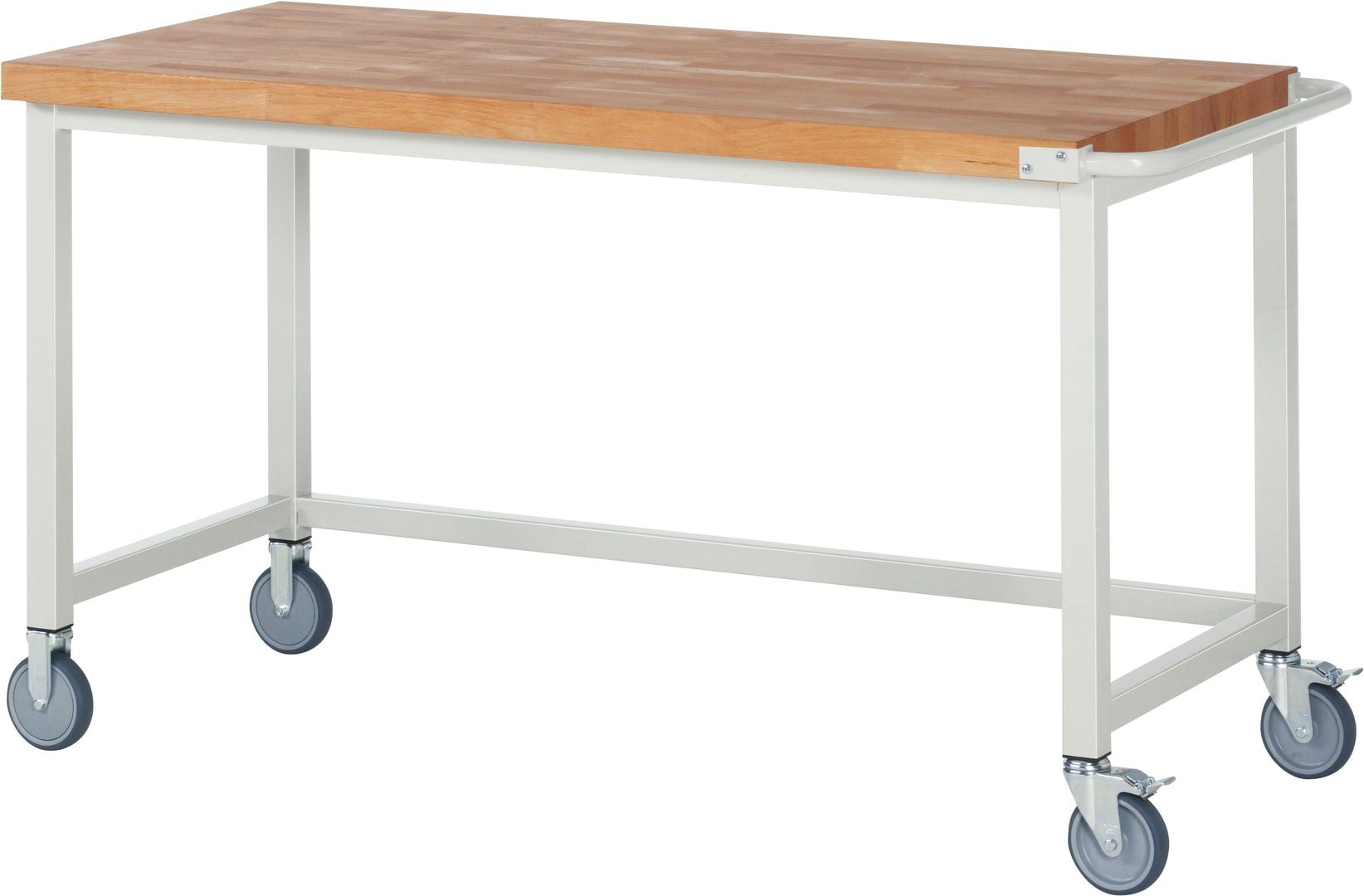 Mobile Werkbank - 880 x 1.500 x 700 mm (HxBxT) - Traglast 450 kg - Buche - Anthrazitgrau