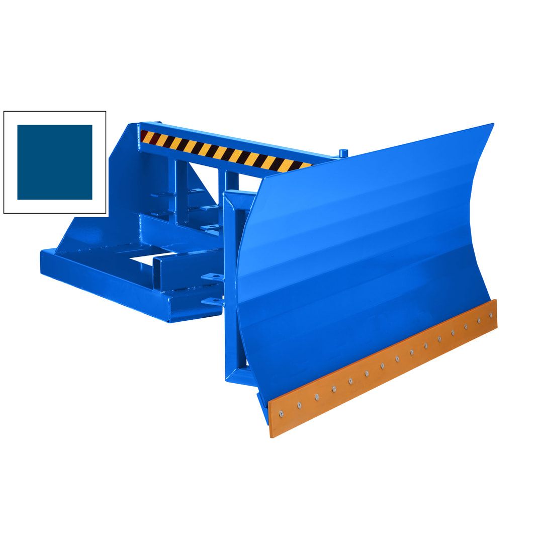 Schneeschild - Polyurethanschürfleiste - max. Breite 1.500 mm - Höhe 700 mm - enzianblau