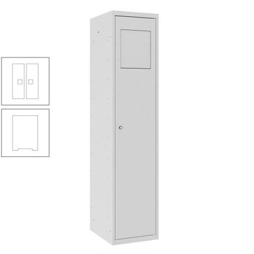 Wäschesammelschrank, Wäscheschrank, Einwurfklappe, Beutelhalter, 1.800 x 400 x 500 mm (HxBxT), Korpus anthrazitgrau, Front anthrazitgrau