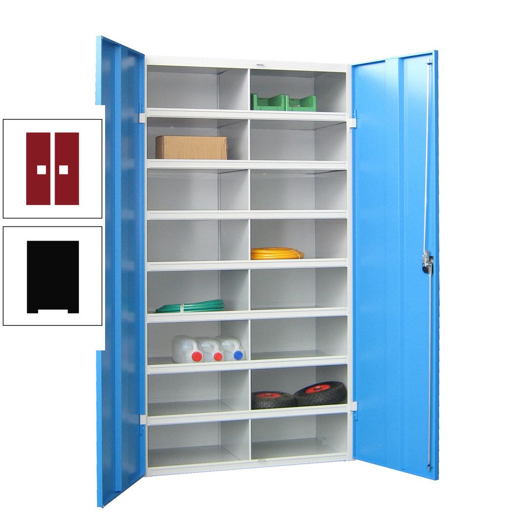 Aktenschrank - Fächerschrank - Sortierstation - 16 Fächer - Büroschrank - Dokumentenablage - 1.800 x 1.000 x 530 mm (HxBxT) - anthrazitgrau