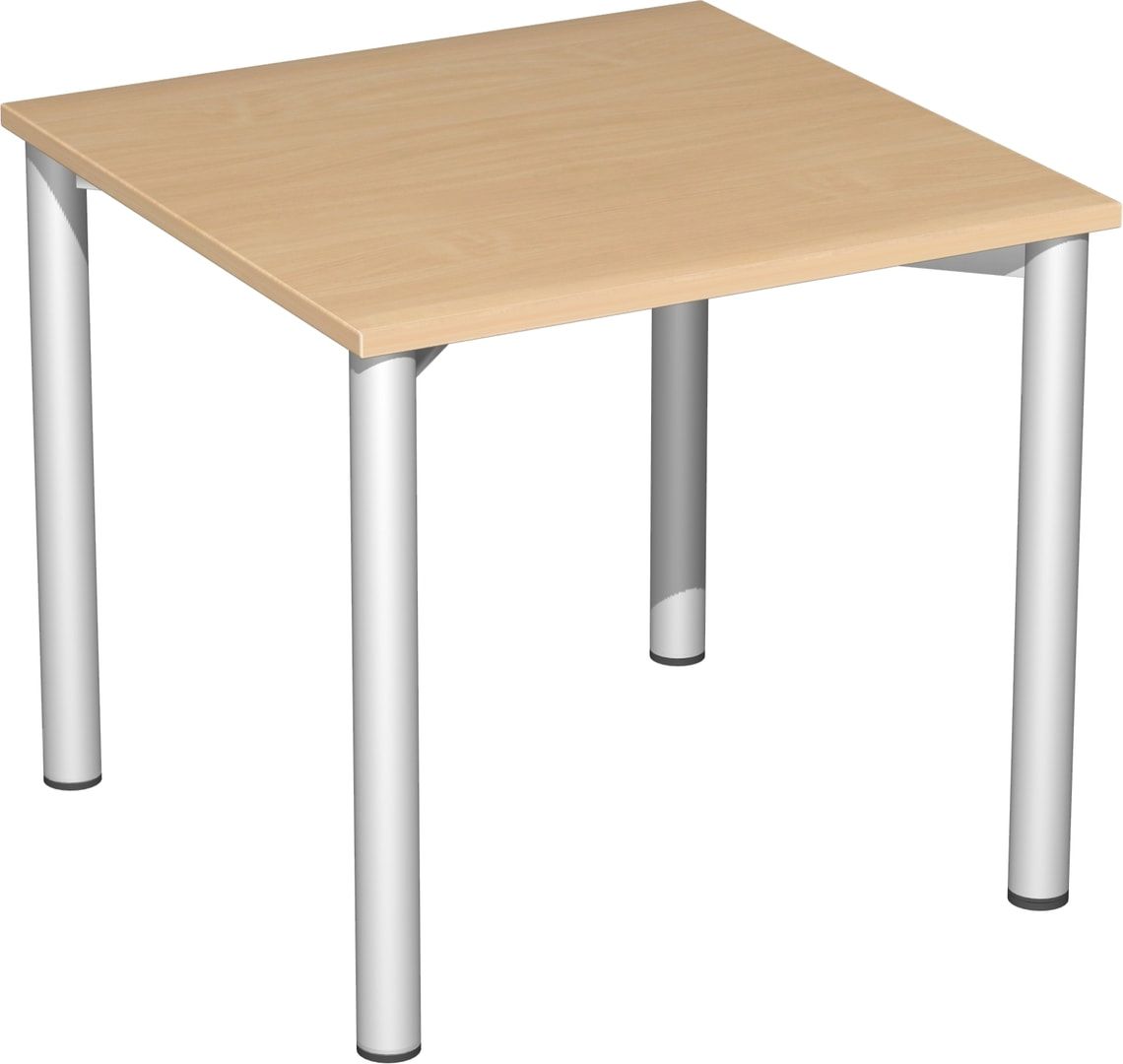 Schreibtisch - 4-Fuß Flex - Bürotisch - 720 x 1.200 x 600 mm (HxBxT) - Gestell anthrazit - Ahorn