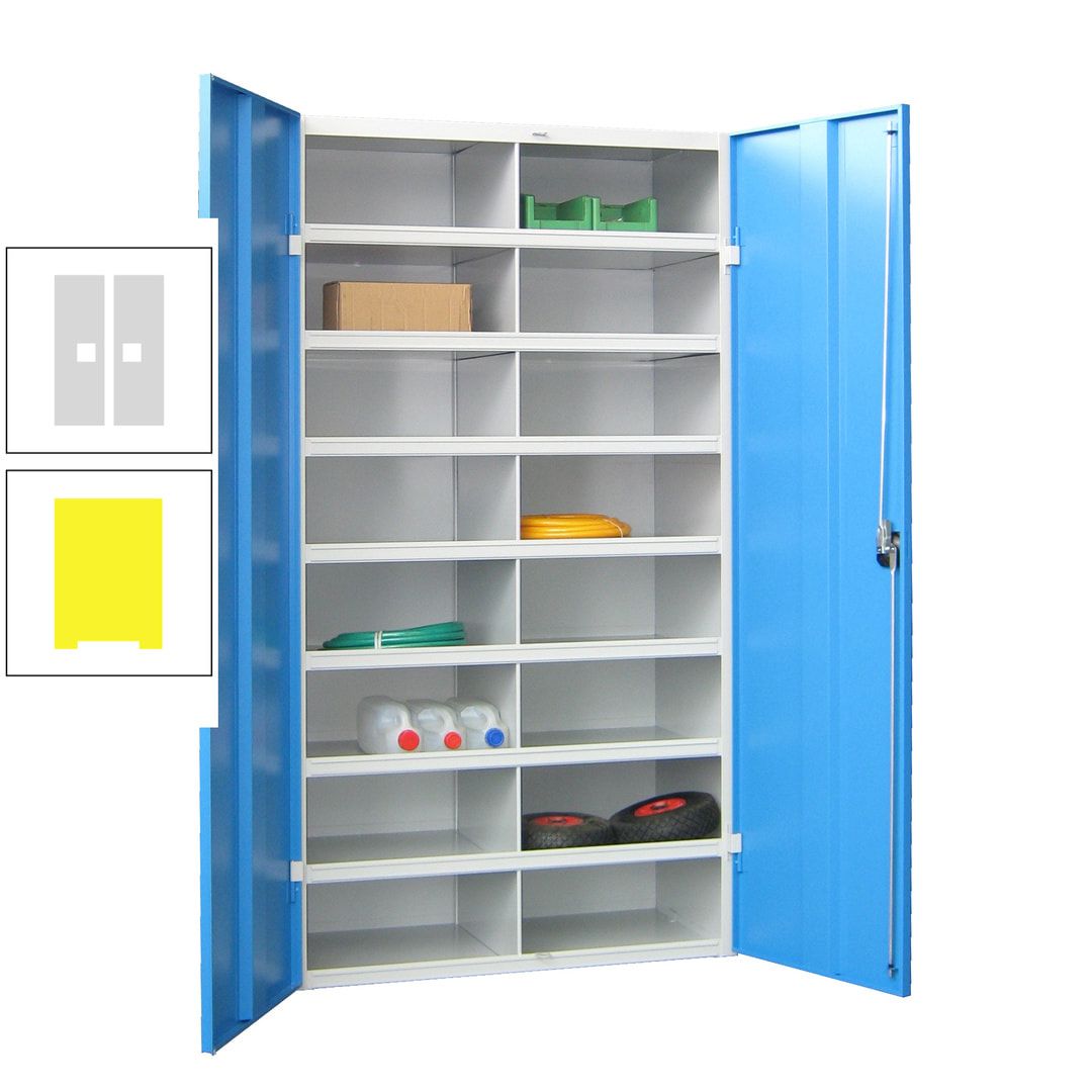 Aktenschrank - Fächerschrank - Sortierstation - 16 Fächer - Büroschrank - Dokumentenablage - 1.800 x 1.000 x 530 mm (HxBxT) - anthrazitgrau