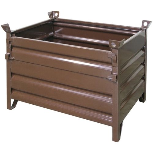 Eichinger Vollwand-Stapelpalette, klappbar, Maße: 750 x 1.000 x 1.500 mm, Traglast 1.500 kg, 3-fach stapelbar, Inkl. Kranösen, Farbe anthrazitgrau
