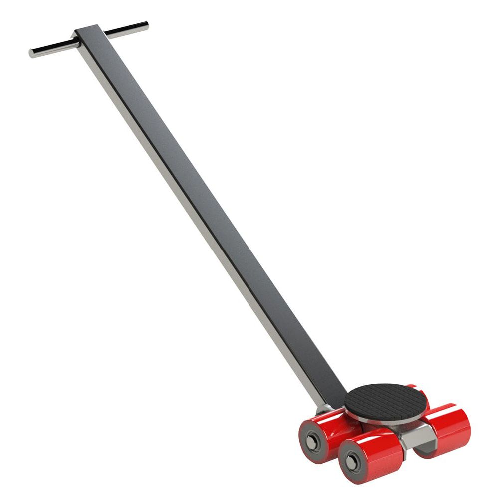 Transportfahrwerk mit Deichsel - Lenkwerk - Schwerlastrollen - Traglast 12.000 kg - Unterfahrhöhe 110 mm