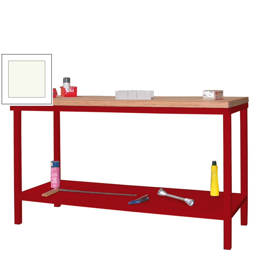Werkbank mit Ablageboden - 900 x 1.500 x 700 mm (HxBxT) - Traglast 1.050 kg - anthrazitgrau