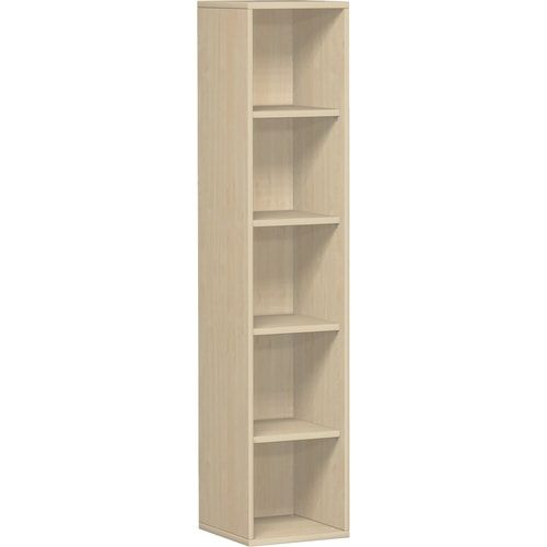 Büroregal, 5 Ordnerhöhen, modular, Metallsockel/Standfüße, Dreischicht-Feinspan, Einlegeboden, 1.920 x 1.000 x 425 mm (HxBxT), Dekor Ahorn