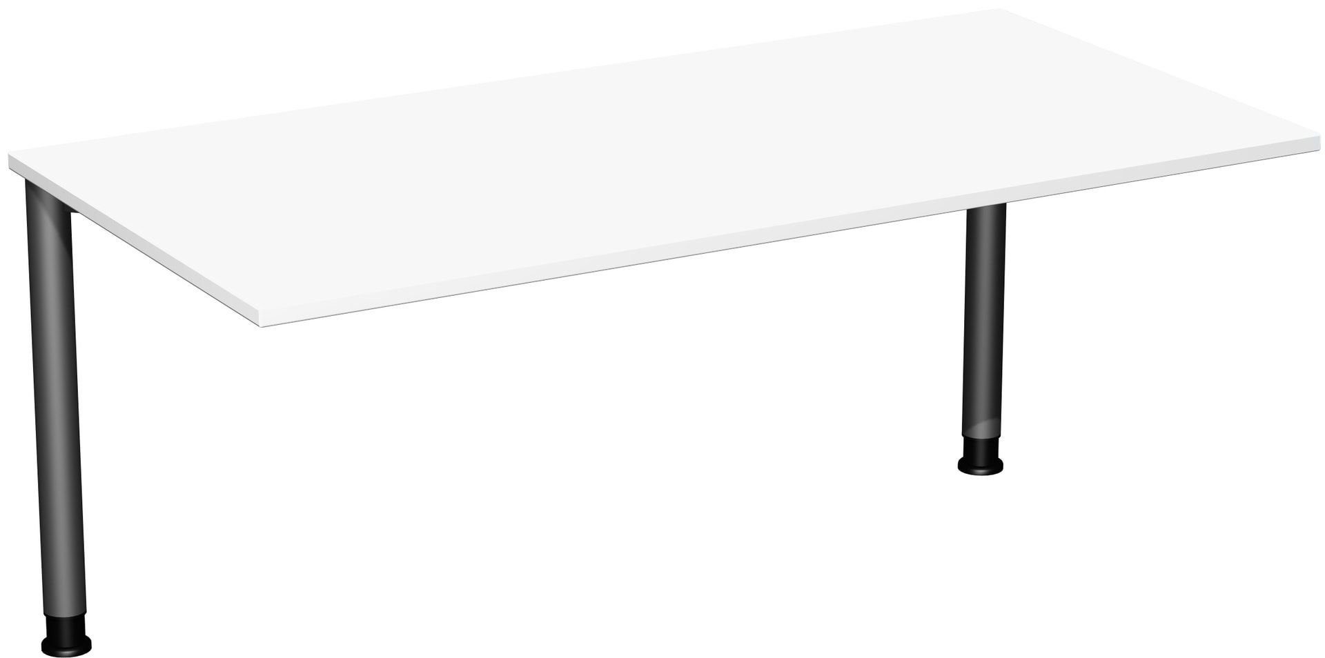 Schreibtisch - 4-Fuß Flex - Bürotisch - Höhe 680-800 mm - 1.200 x 600 mm (BxT) - Gestell anthrazit - Ahorn