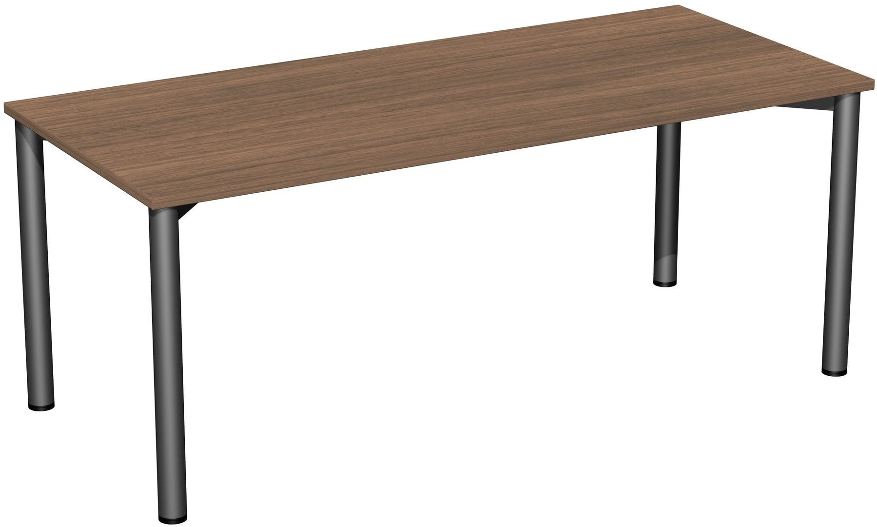 Schreibtisch - 4-Fuß Flex - Bürotisch - 720 x 1.000 x 800 mm (HxBxT) - Gestell anthrazit - Ahorn