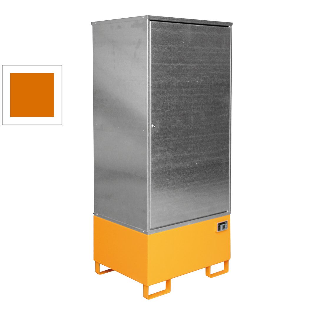 Gefahrstoffschrank für ein 200-l-Fass - Auffangvolumen 200 l - feuerrot