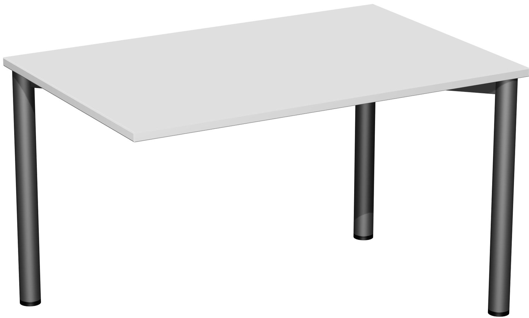 Schreibtisch - 4-Fuß Flex - Bürotisch - 720 x 1.200 x 600 mm (HxBxT) - Gestell anthrazit - Ahorn
