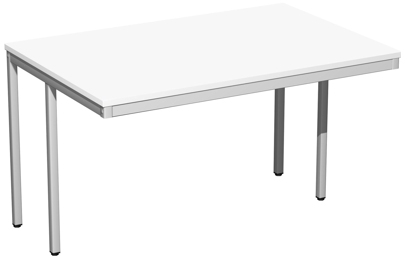 Schreibtisch - 4-Fuß Eco - Bürotisch - 720 x 1.000 x 800 mm (HxBxT) - Gestell lichtgrau - Ahorn