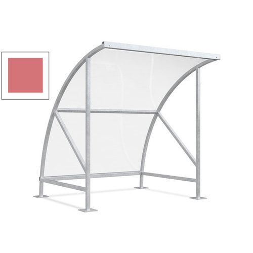 Fahrradunterstand - Fahrradgarage mit Bogendach - Stahl und Kunststoff - 2.290 x 2.090 x 2.100 mm (HxBxT) - Farbe Achatgrau