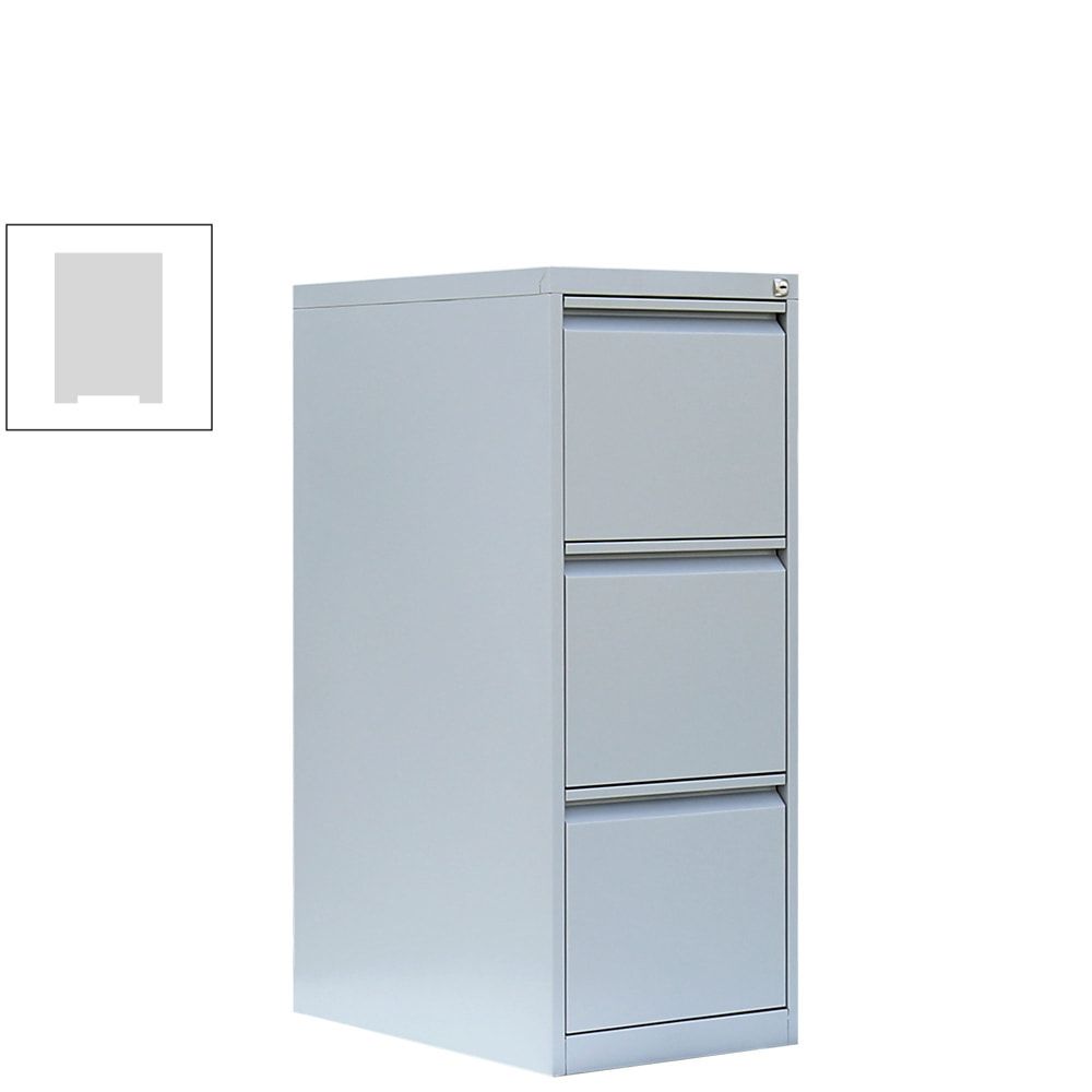 Hängeregistraturschrank, Hängeregisterschrank, 3 Schubladen, 1-bahnig, DIN A4, 1.010 x 400 x 620 mm (HxBxT), Korpus- und Schubladenfarbe: lichtgrau