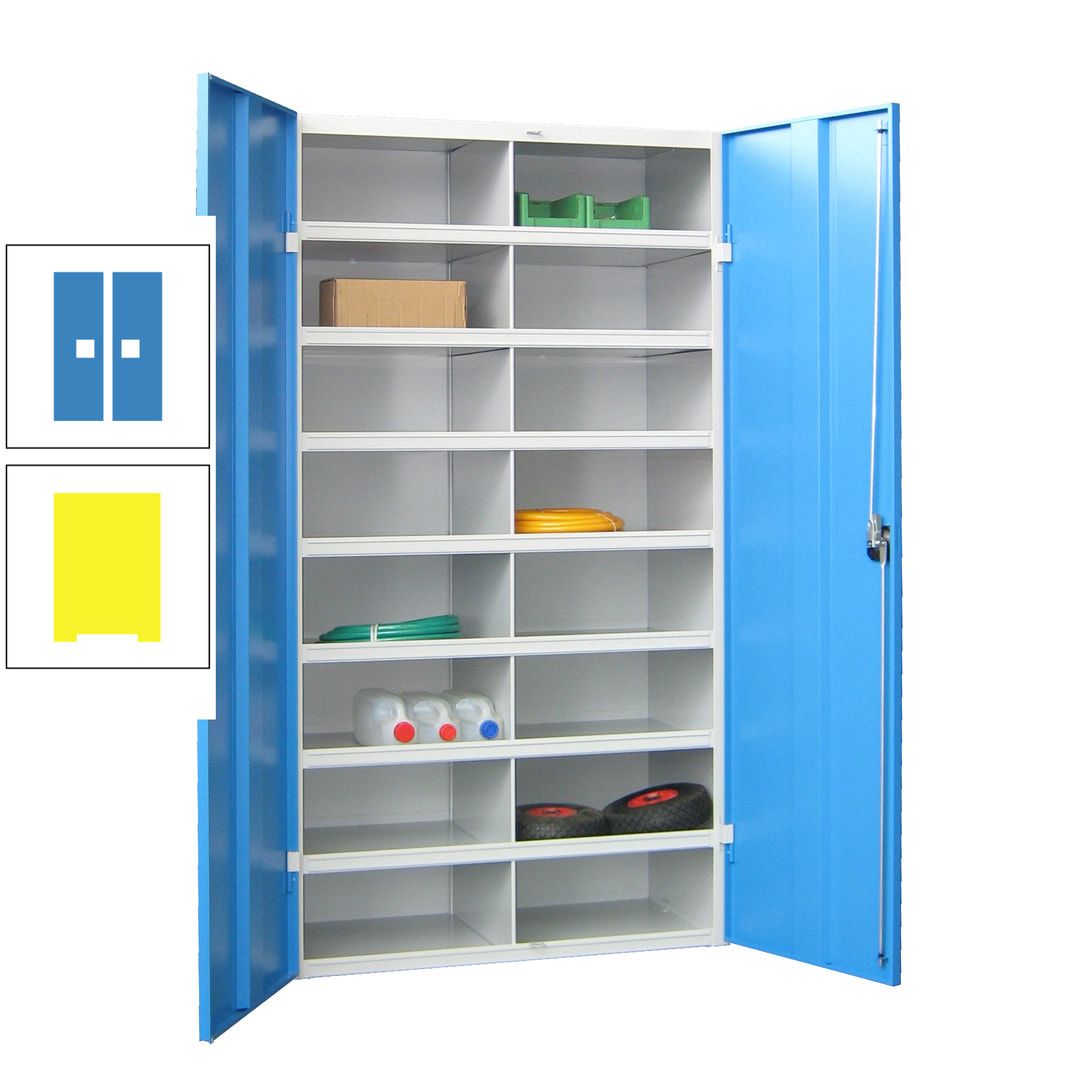 Aktenschrank - Fächerschrank - Sortierstation - 16 Fächer - Büroschrank - Dokumentenablage - 1.800 x 1.000 x 530 mm (HxBxT) - anthrazitgrau