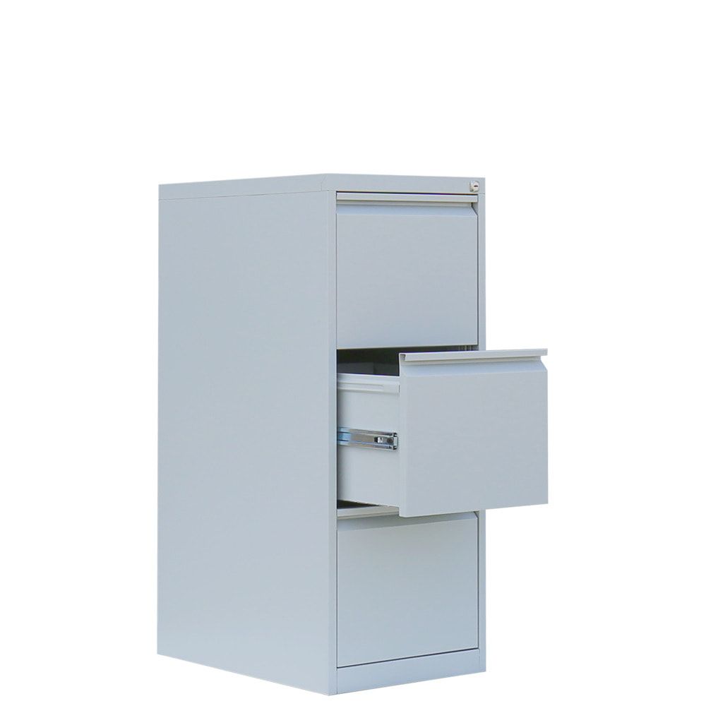 Hängeregistraturschrank, Hängeregisterschrank, 3 Schubladen, 1-bahnig, DIN A4, 1.010 x 400 x 620 mm (HxBxT), Korpus- und Schubladenfarbe wählbar