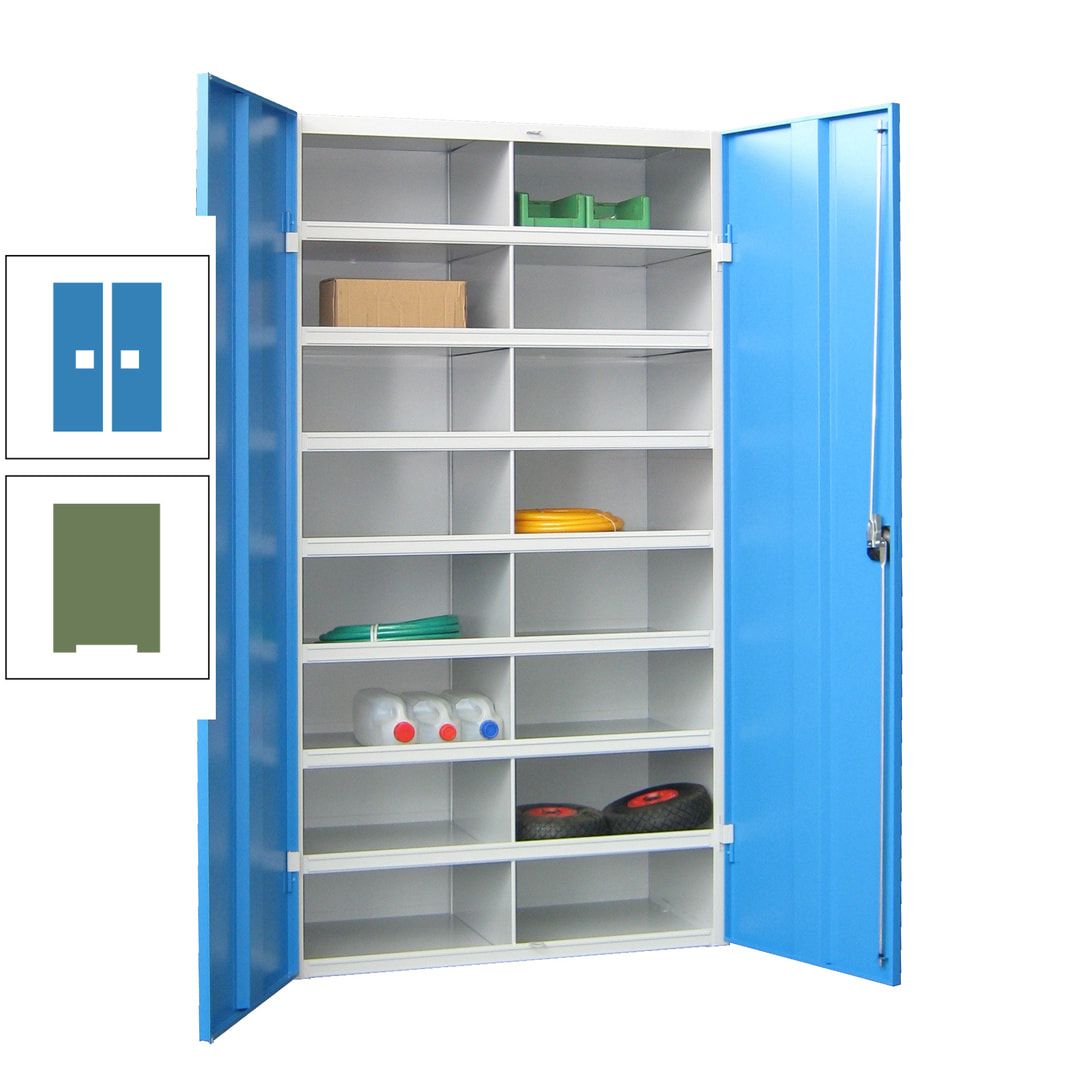 Aktenschrank - Fächerschrank - Sortierstation - 16 Fächer - Büroschrank - Dokumentenablage - 1.800 x 1.000 x 530 mm (HxBxT) - anthrazitgrau