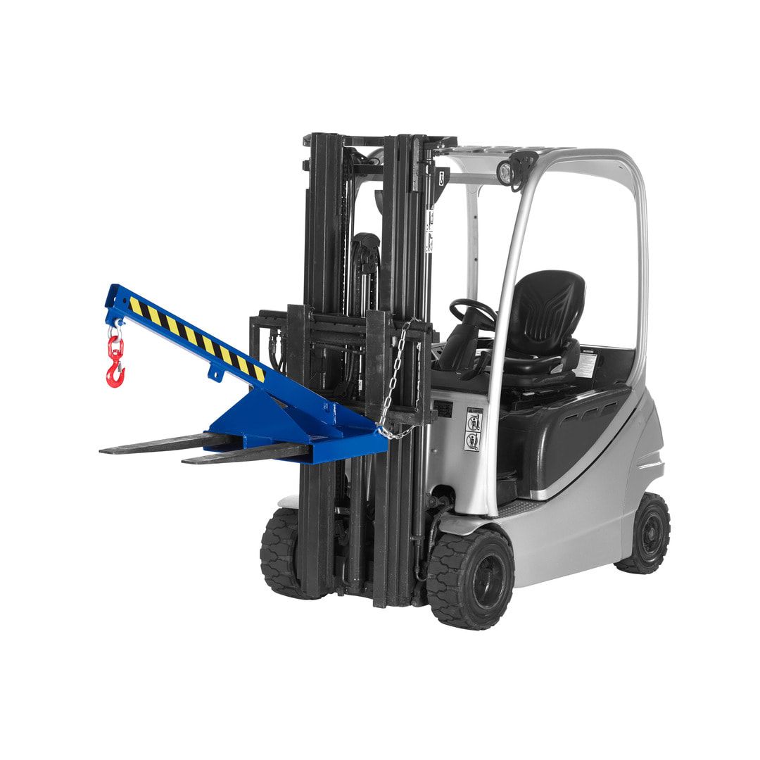 Lastarm - starr, Neigung 25 Grad - Länge 1.390 mm - Traglast 350 - 1.000 kg - enzianblau