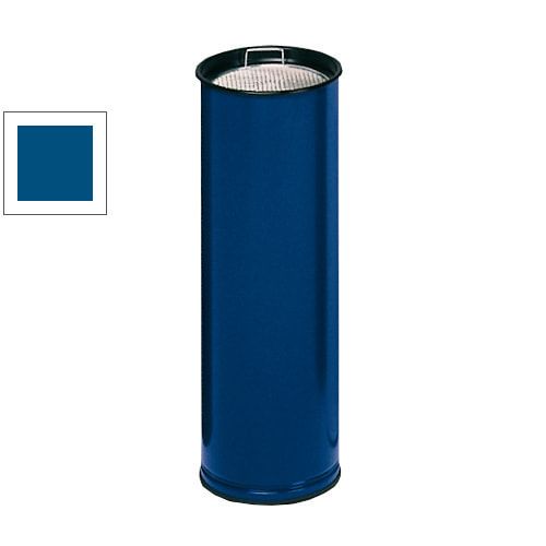Standaschenbecher, Standascher, Höhe 660 mm, Durchmesser 230 mm, Ascher, Turmaschenbecher, enzianblau, Kippsieb, mit Sand befüllbar