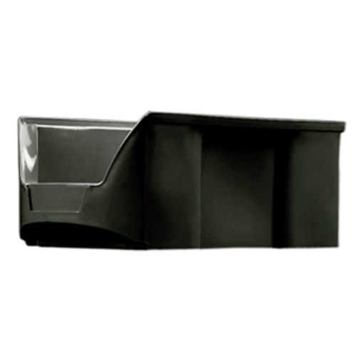 ESD Sichtlagerkästen, Sortierkästen, stapelbar, elektronisch leitfähig (PP), Größe 3z, 145 x 200 x 350 mm (HxBxT), VE 12 Stück