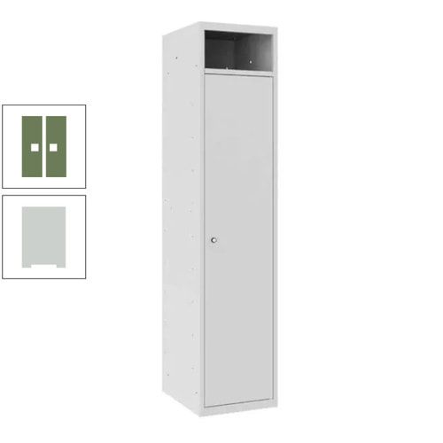 Wäschesammelschrank, Wäscheschrank, Einwurfschlitz, Zylinderschloss, 1.800 x 400 x 500 mm (HxBxT), Korpus anthrazitgrau, Front anthrazitgrau
