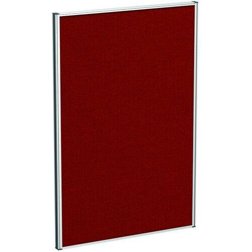 Stellwand, Trennwand, Raumteiler, Sichtschutz, schallabsorbierend, Stoffbespannung, pinnbar, Alurahmen, 1.200 x 1.000 x 41 mm (HxBxT), Calypso rot