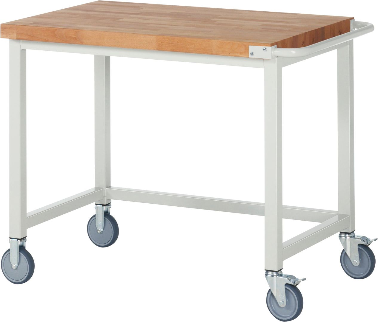 Mobile Werkbank - 880 x 1.000 x 700 mm (HxBxT) - Traglast 450 kg - Buche - Anthrazitgrau