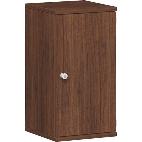 Flügeltürenschrank, Holztüren, Schloss links, 2 Ordnerhöhen, 1 Einlegeboden, 768 x 400 x 425 mm (HxBxT), Frontfarbe Ahorn, Korpusfarbe Ahorn