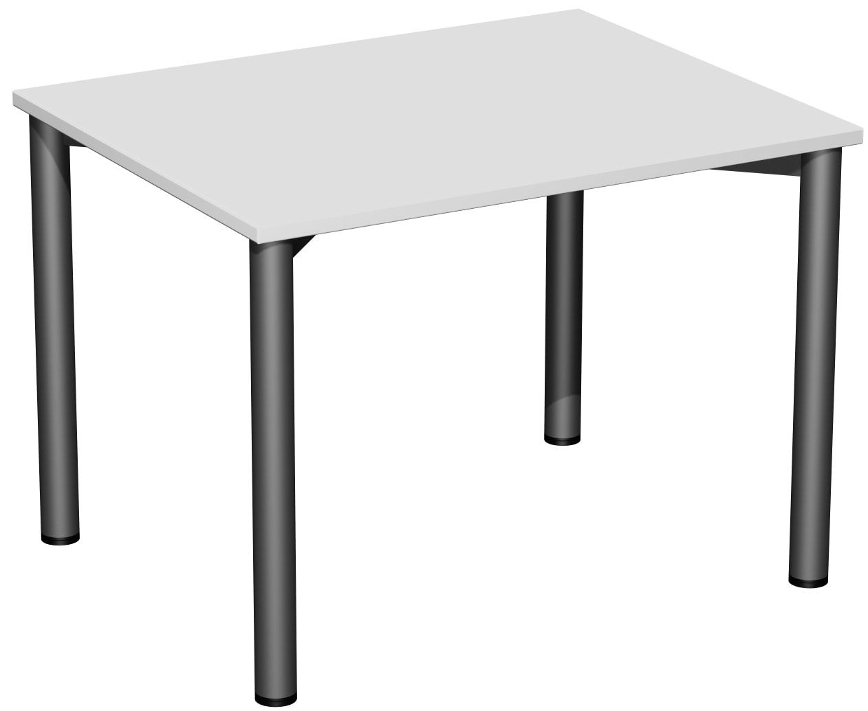 Schreibtisch - 4-Fuß Flex - Bürotisch - 720 x 1.000 x 800 mm (HxBxT) - Gestell anthrazit - Ahorn